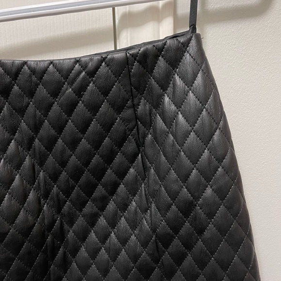 Aritzia Sunday Best faux leather mini skirt - Picture 2 of 3